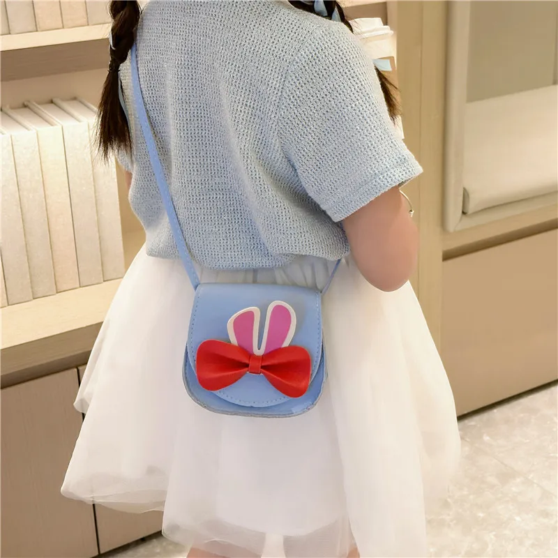 Girl'S Pu Leather Animal Bow Knot Cute Square Magnetic Buckle Crossbody Bag display picture 21