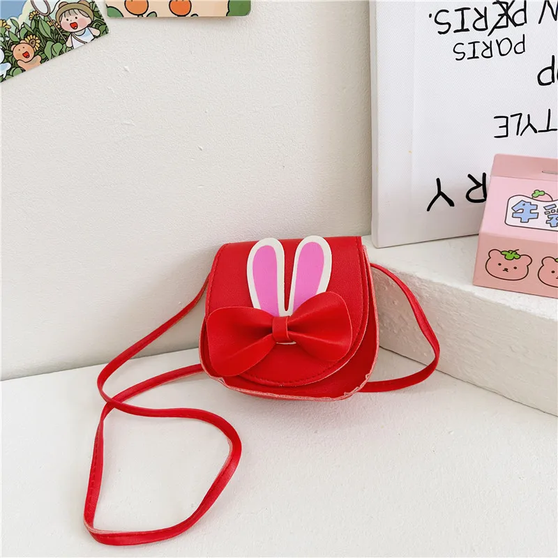 Girl'S Pu Leather Animal Bow Knot Cute Square Magnetic Buckle Crossbody Bag display picture 54