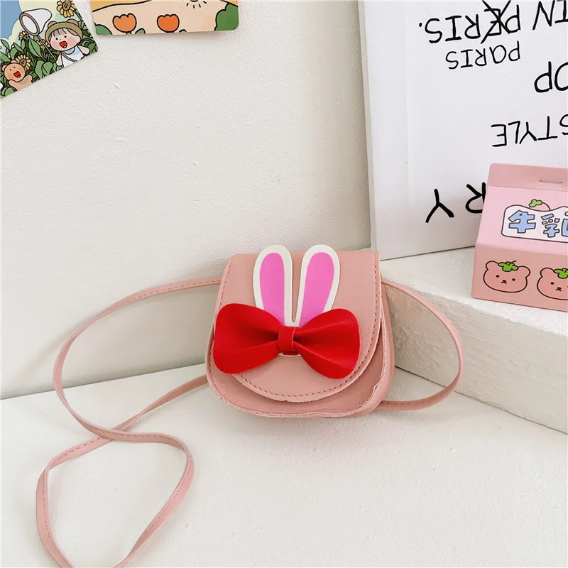Girl'S Pu Leather Animal Bow Knot Cute Square Magnetic Buckle Crossbody Bag display picture 23