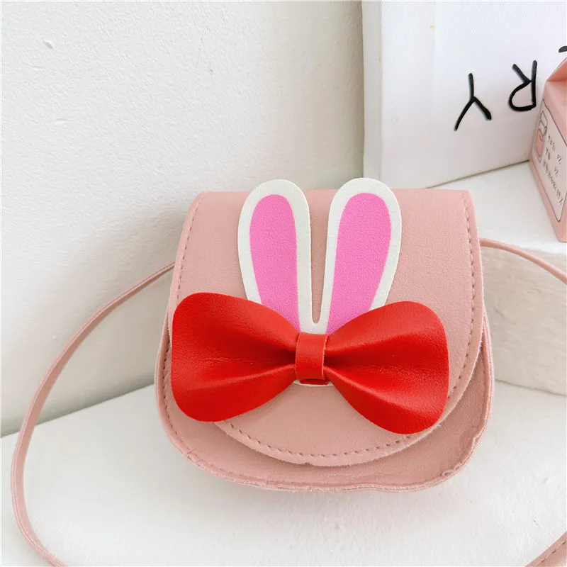 Girl'S Pu Leather Animal Bow Knot Cute Square Magnetic Buckle Crossbody Bag display picture 57