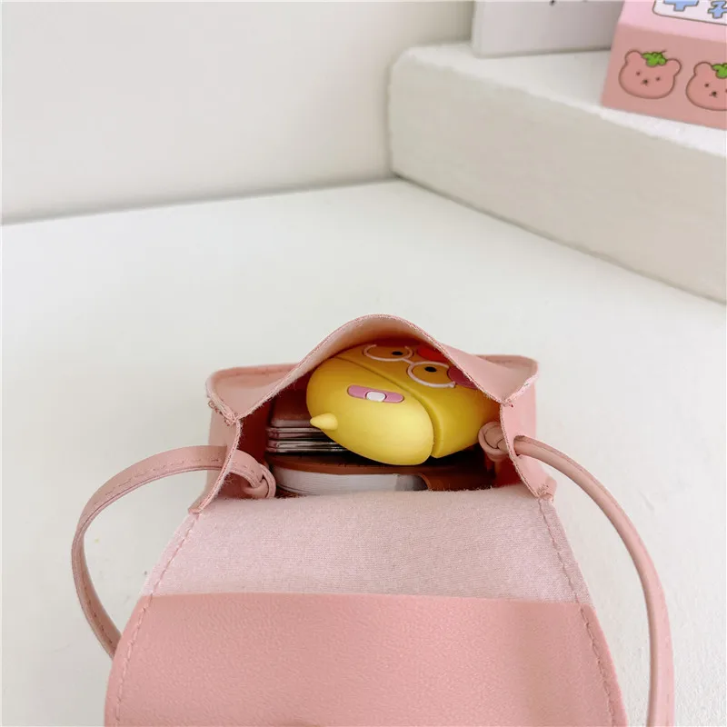 Girl'S Pu Leather Animal Bow Knot Cute Square Magnetic Buckle Crossbody Bag display picture 47