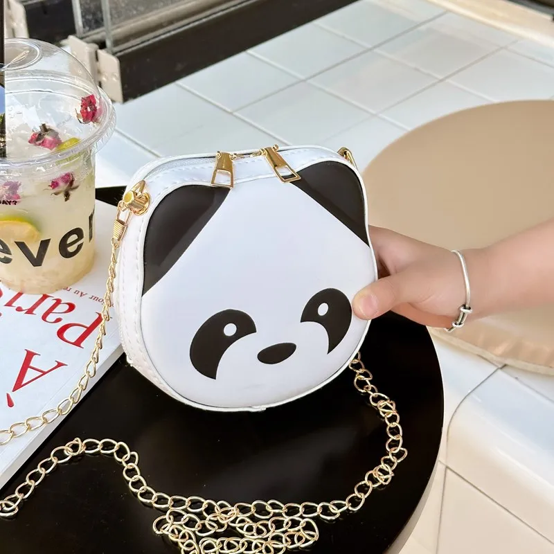 Kid'S Pu Leather Animal Cartoon Cute Round Zipper Shoulder Bag display picture 9