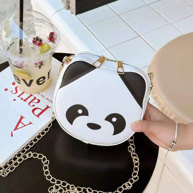 Kid'S Pu Leather Animal Cartoon Cute Round Zipper Shoulder Bag display picture 16