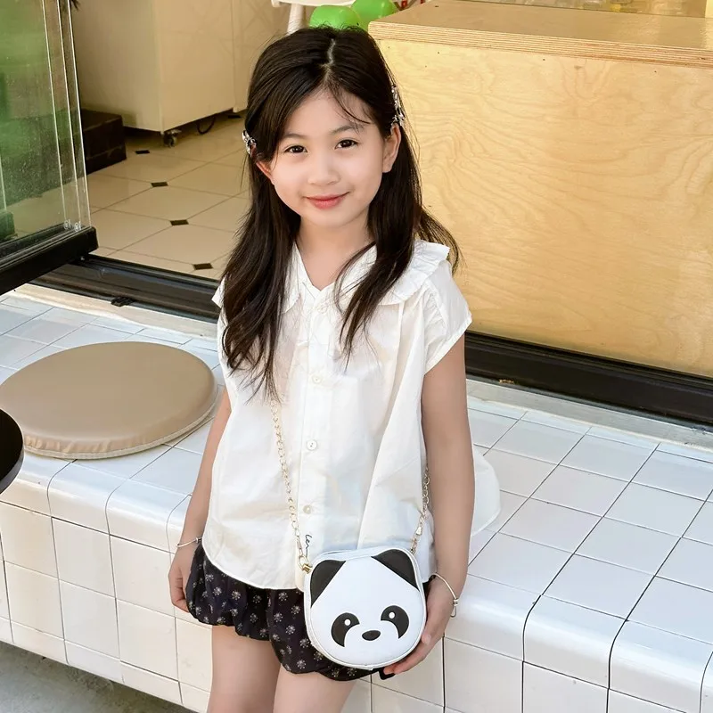 Kid'S Pu Leather Animal Cartoon Cute Round Zipper Shoulder Bag display picture 33