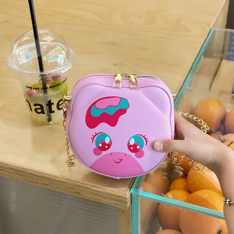 Kid'S Pu Leather Animal Cartoon Cute Round Zipper Shoulder Bag display picture 31