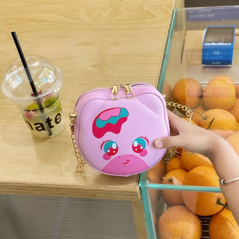 Kid'S Pu Leather Animal Cartoon Cute Round Zipper Shoulder Bag display picture 41