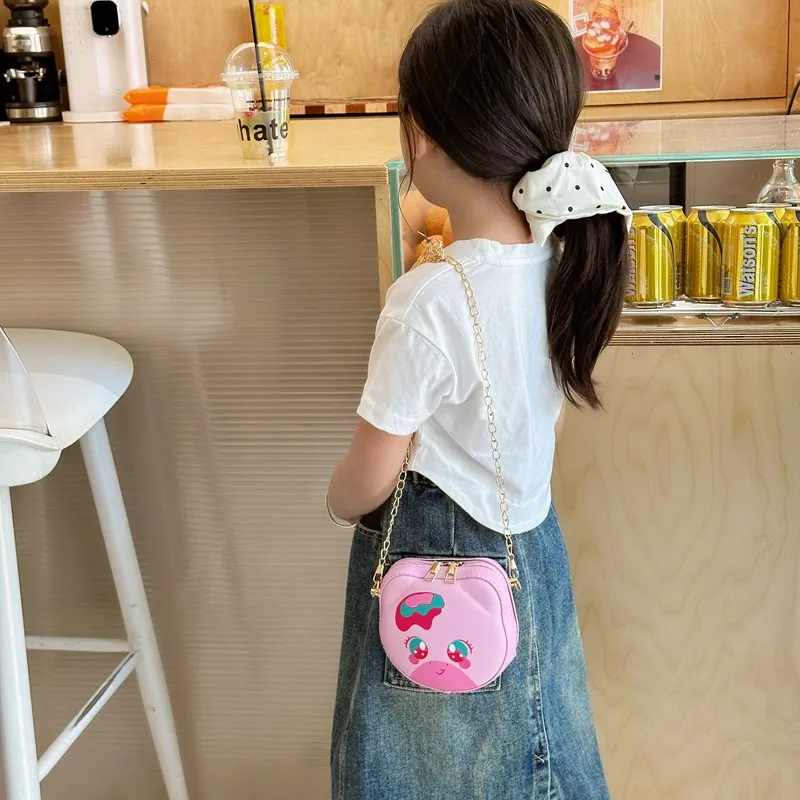 Kid'S Pu Leather Animal Cartoon Cute Round Zipper Shoulder Bag display picture 43