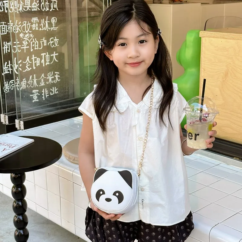Kid'S Pu Leather Animal Cartoon Cute Round Zipper Shoulder Bag display picture 35