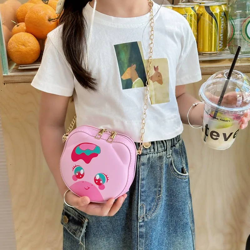Kid'S Pu Leather Animal Cartoon Cute Round Zipper Shoulder Bag display picture 37