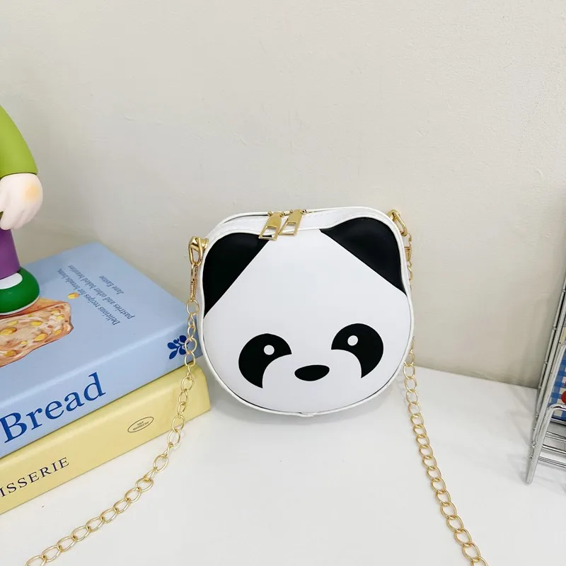 Kid'S Pu Leather Animal Cartoon Cute Round Zipper Shoulder Bag display picture 27
