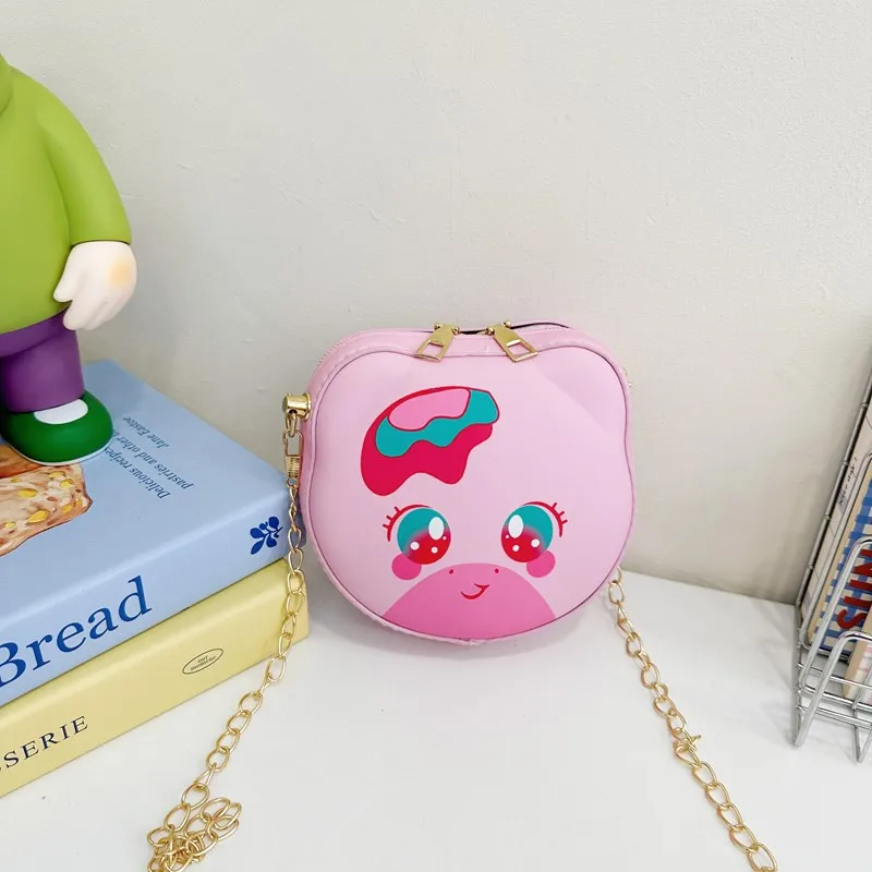Kid'S Pu Leather Animal Cartoon Cute Round Zipper Shoulder Bag display picture 58