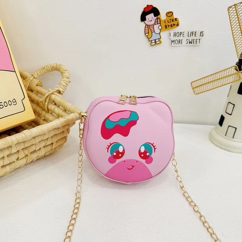 Kid'S Pu Leather Animal Cartoon Cute Round Zipper Shoulder Bag display picture 44