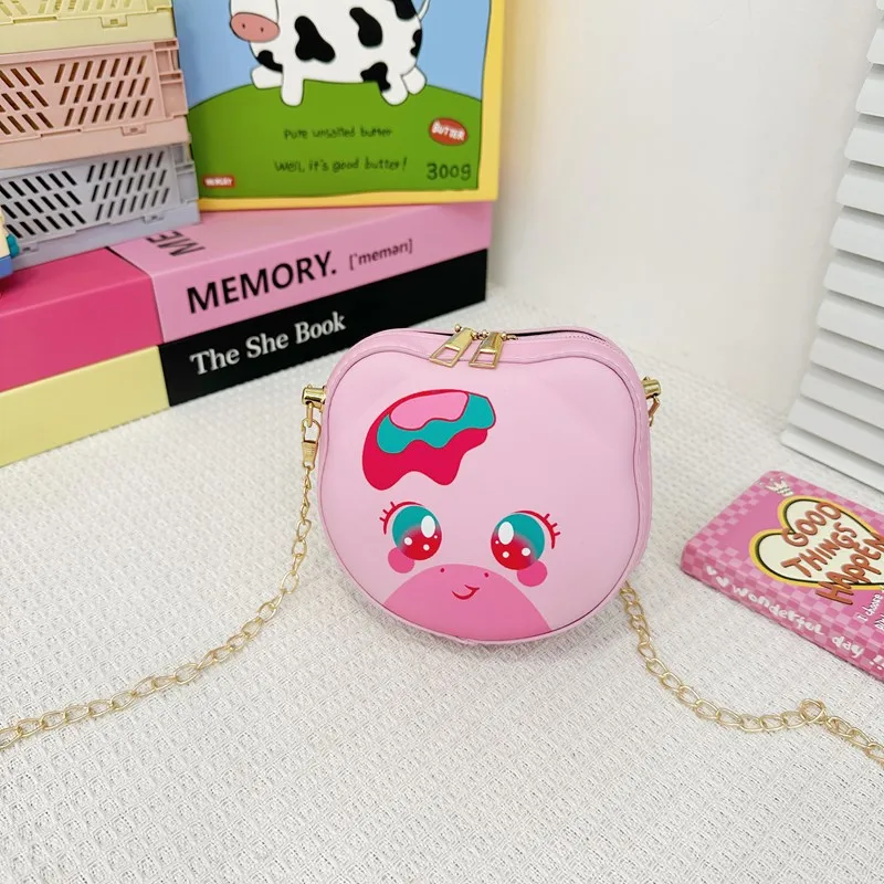 Kid'S Pu Leather Animal Cartoon Cute Round Zipper Shoulder Bag display picture 59