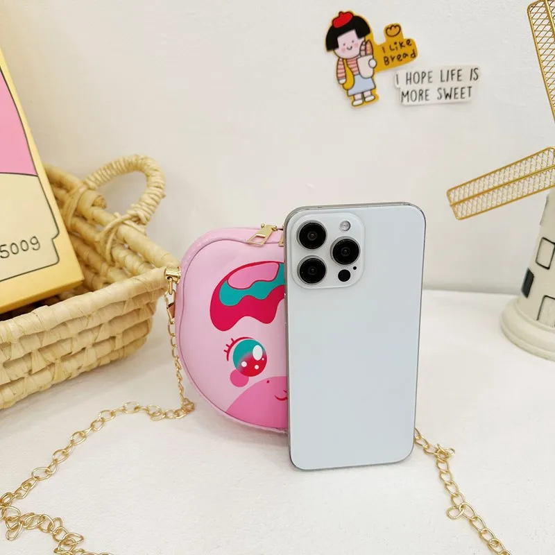 Kid'S Pu Leather Animal Cartoon Cute Round Zipper Shoulder Bag display picture 63