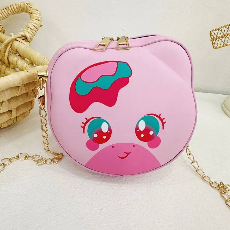 Kid'S Pu Leather Animal Cartoon Cute Round Zipper Shoulder Bag display picture 66