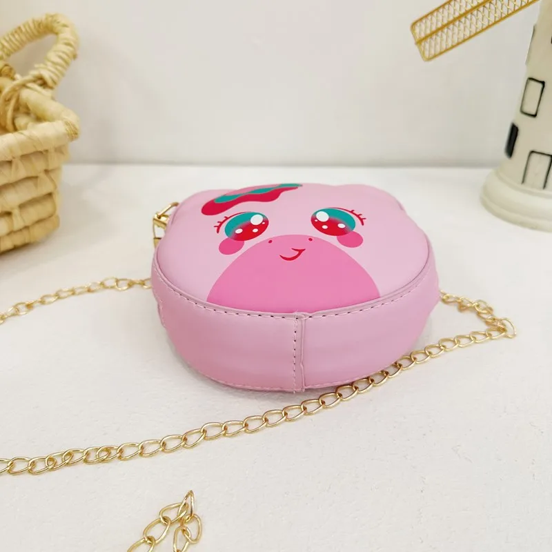 Kid'S Pu Leather Animal Cartoon Cute Round Zipper Shoulder Bag display picture 72