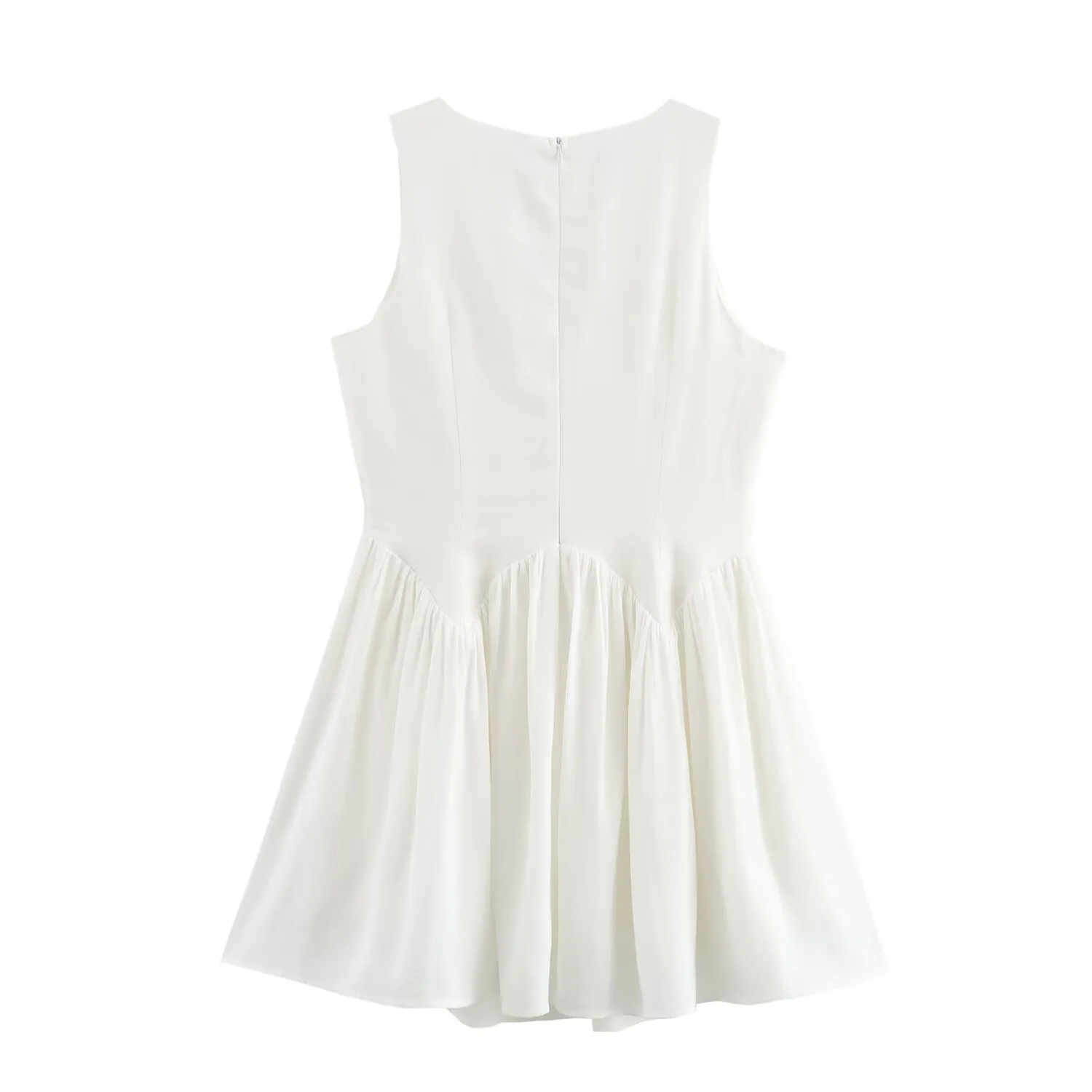 Women's Tank Dress Casual Elegant Streetwear V Neck Sleeveless Solid Color Above Knee Holiday Banquet Travel display picture 2