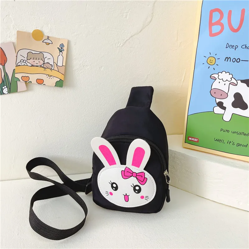 Girl'S Nylon Animal Cartoon Cute Oval Zipper Fanny Pack display picture 2