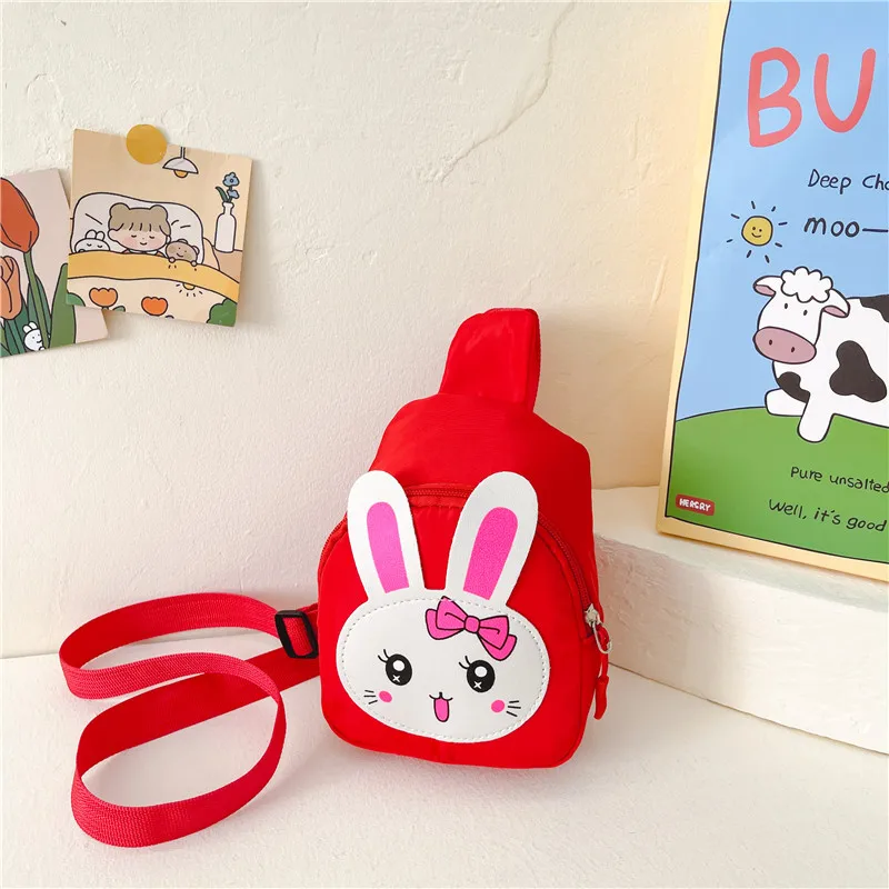 Girl'S Nylon Animal Cartoon Cute Oval Zipper Fanny Pack display picture 3