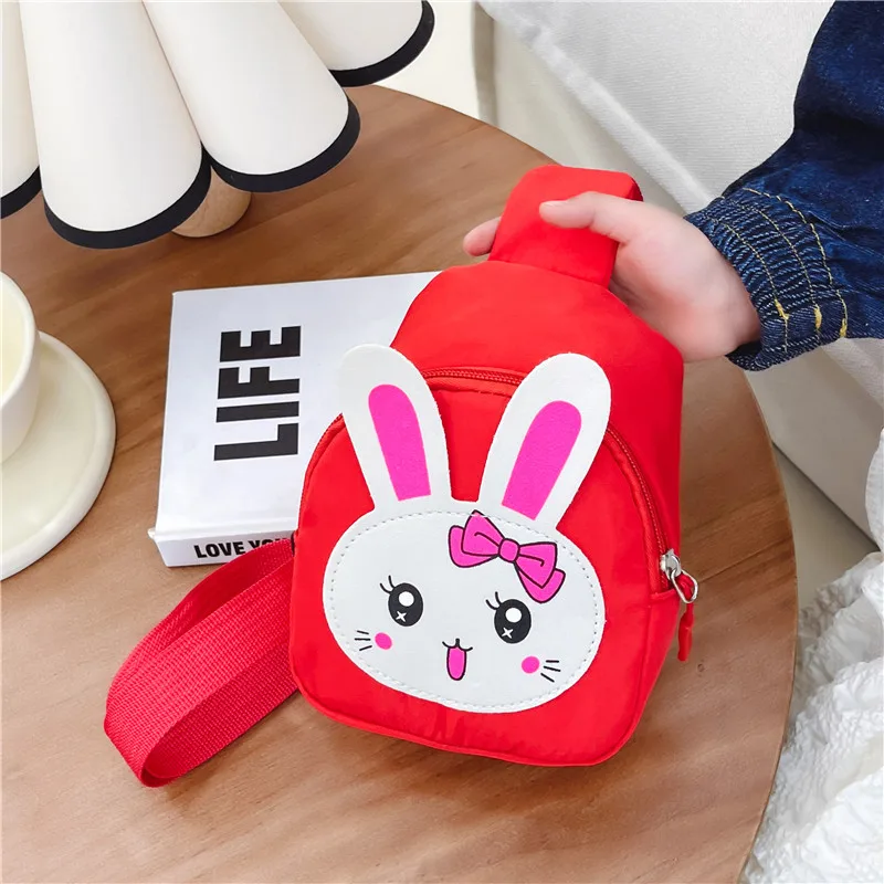 Girl'S Nylon Animal Cartoon Cute Oval Zipper Fanny Pack display picture 12
