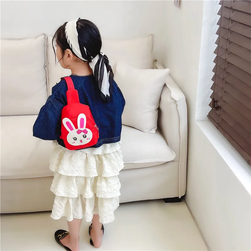 Girl'S Nylon Animal Cartoon Cute Oval Zipper Fanny Pack display picture 13