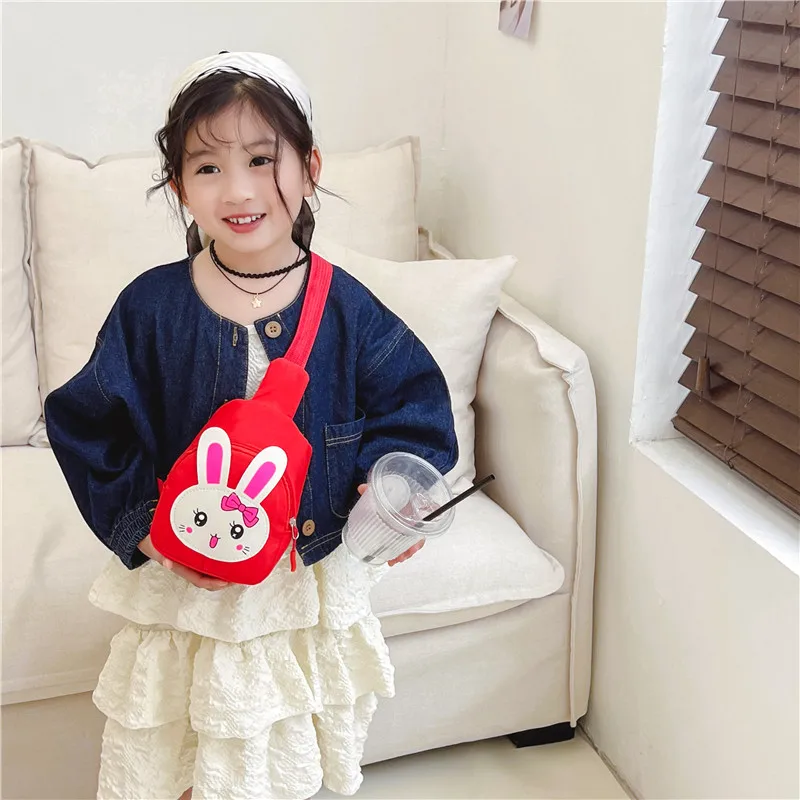Girl'S Nylon Animal Cartoon Cute Oval Zipper Fanny Pack display picture 23