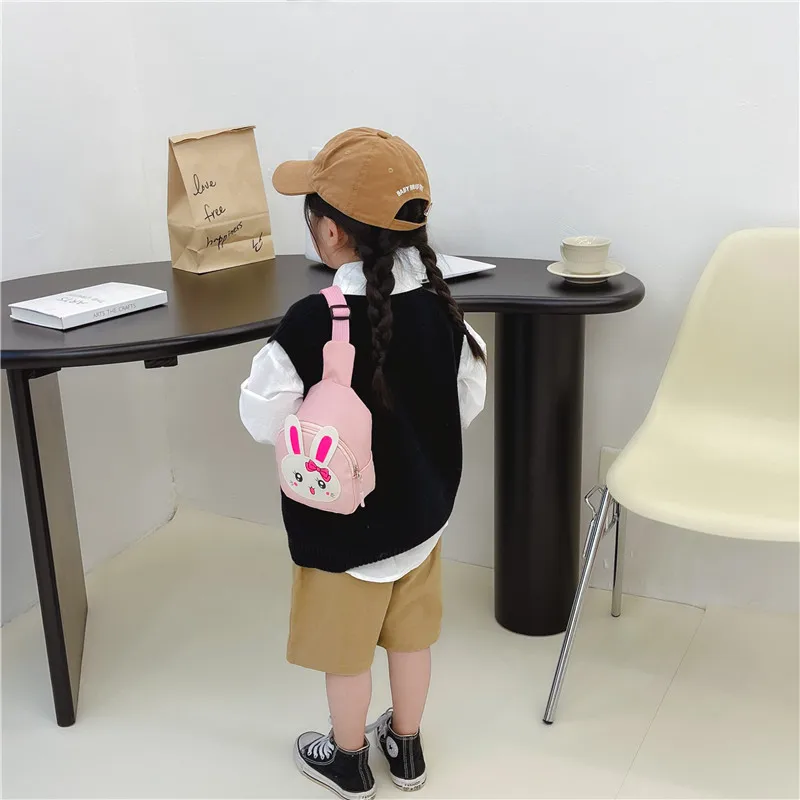 Girl'S Nylon Animal Cartoon Cute Oval Zipper Fanny Pack display picture 83