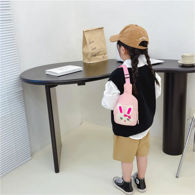 Girl'S Nylon Animal Cartoon Cute Oval Zipper Fanny Pack display picture 87