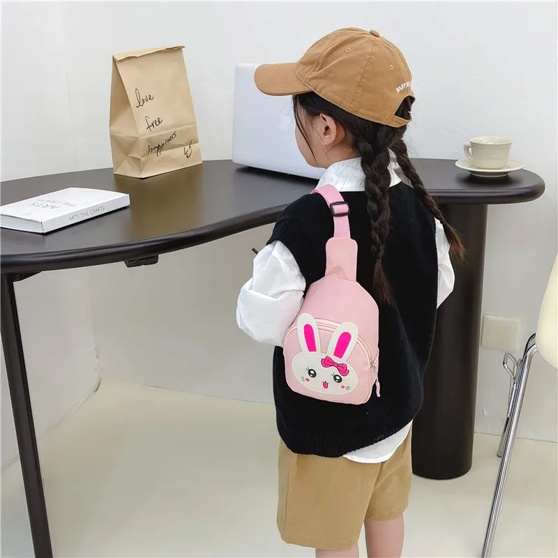 Girl'S Nylon Animal Cartoon Cute Oval Zipper Fanny Pack display picture 85