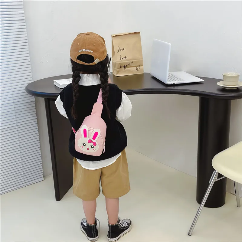 Girl'S Nylon Animal Cartoon Cute Oval Zipper Fanny Pack display picture 99