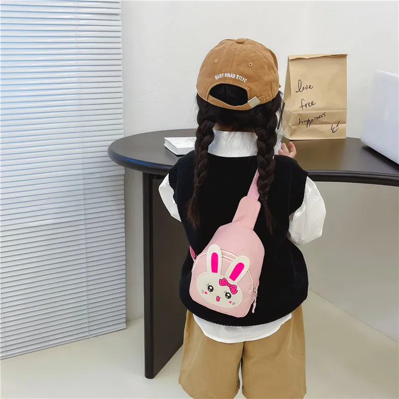 Girl'S Nylon Animal Cartoon Cute Oval Zipper Fanny Pack display picture 95