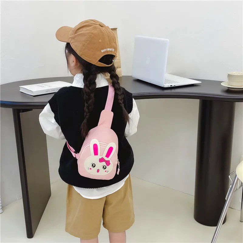 Girl'S Nylon Animal Cartoon Cute Oval Zipper Fanny Pack display picture 98