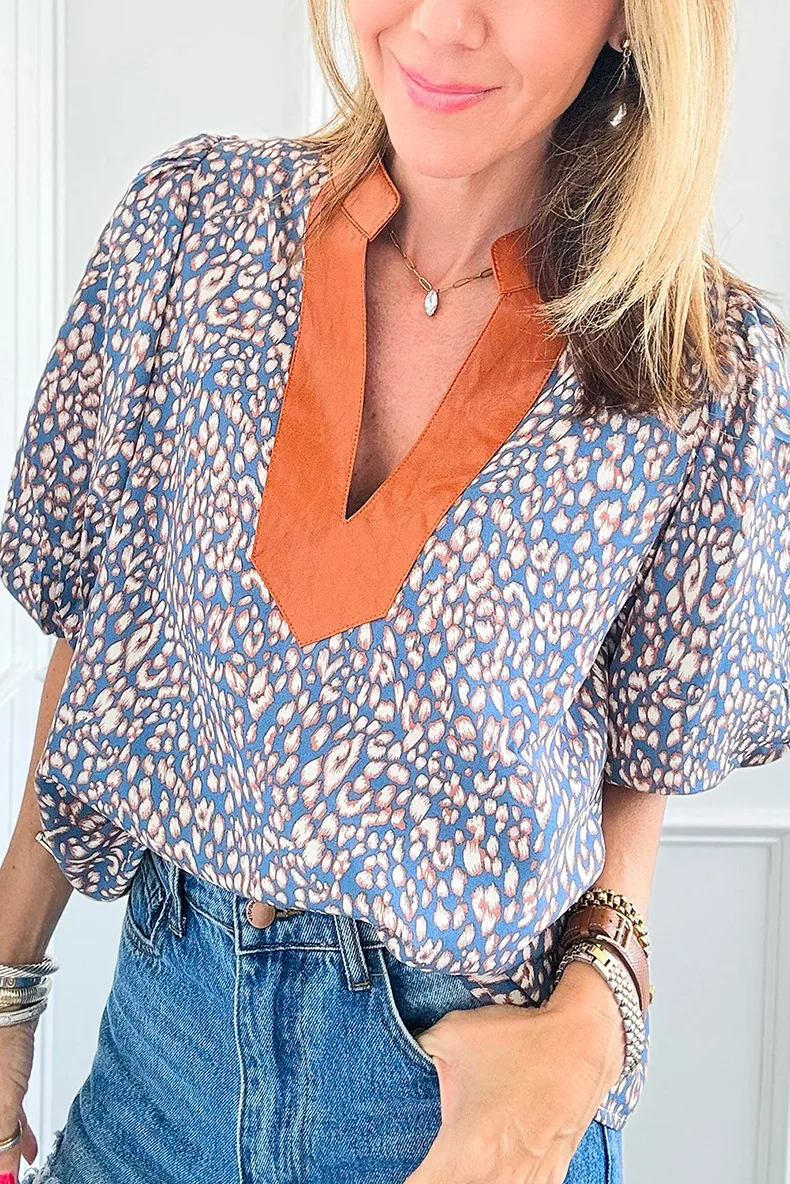 Women's Blouse Half Sleeve Blouses Elegant Simple Style Streetwear Leopard display picture 1