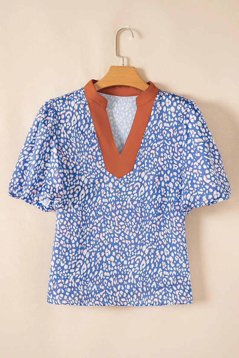 Women's Blouse Half Sleeve Blouses Elegant Simple Style Streetwear Leopard display picture 5