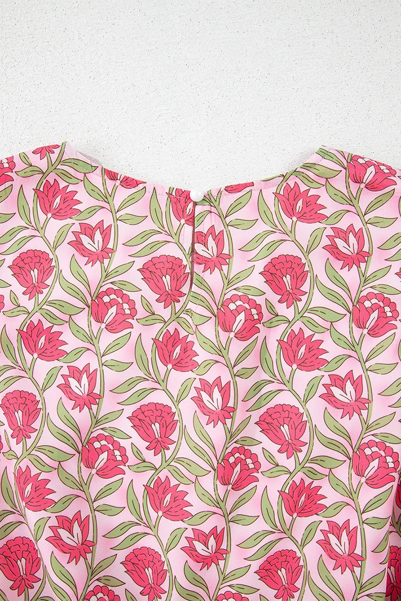 Holiday Banquet Travel Women's Vintage Style Flower Polyester Skirt Co-ord Set Shorts Sets display picture 5