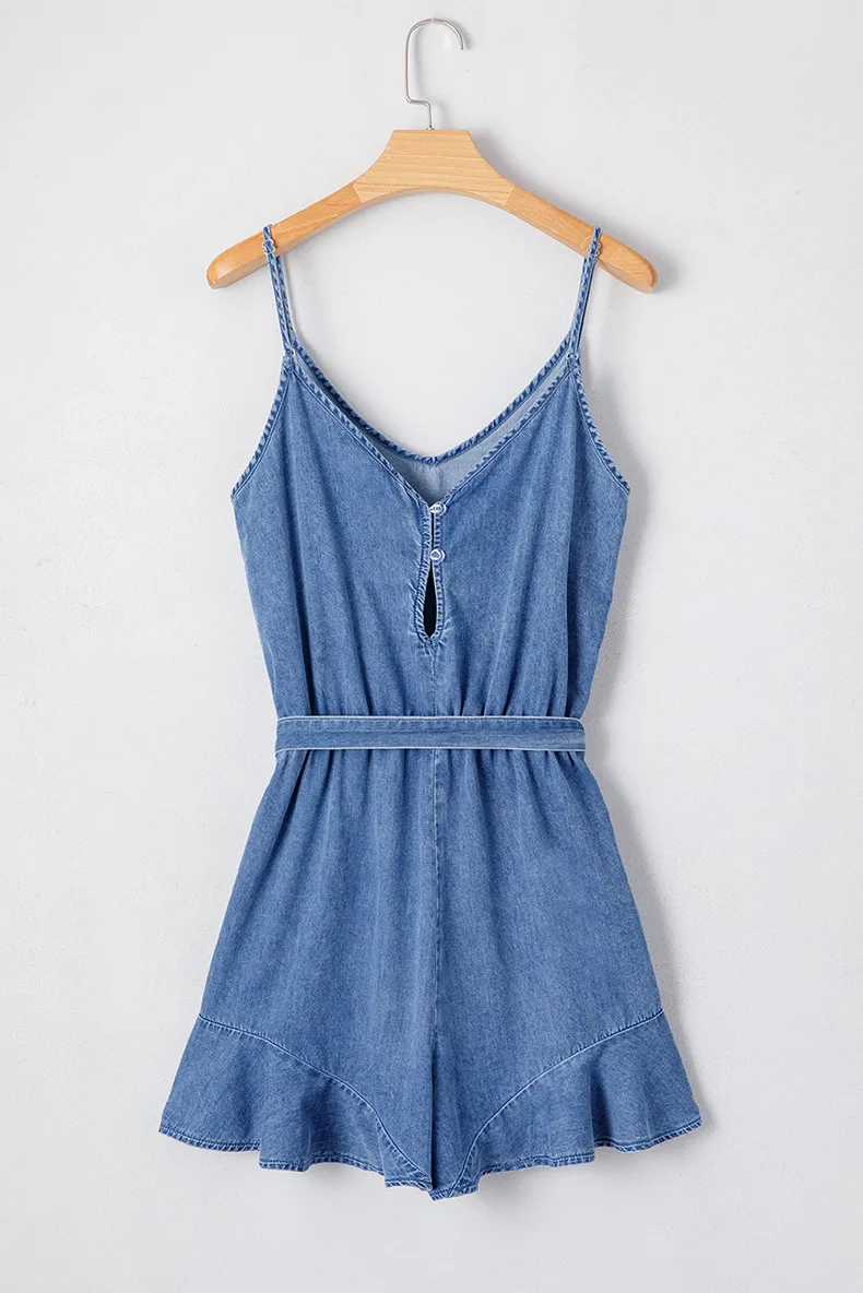 Women's Holiday Daily Selfie Casual Simple Style Streetwear Solid Color Shorts Rompers display picture 4