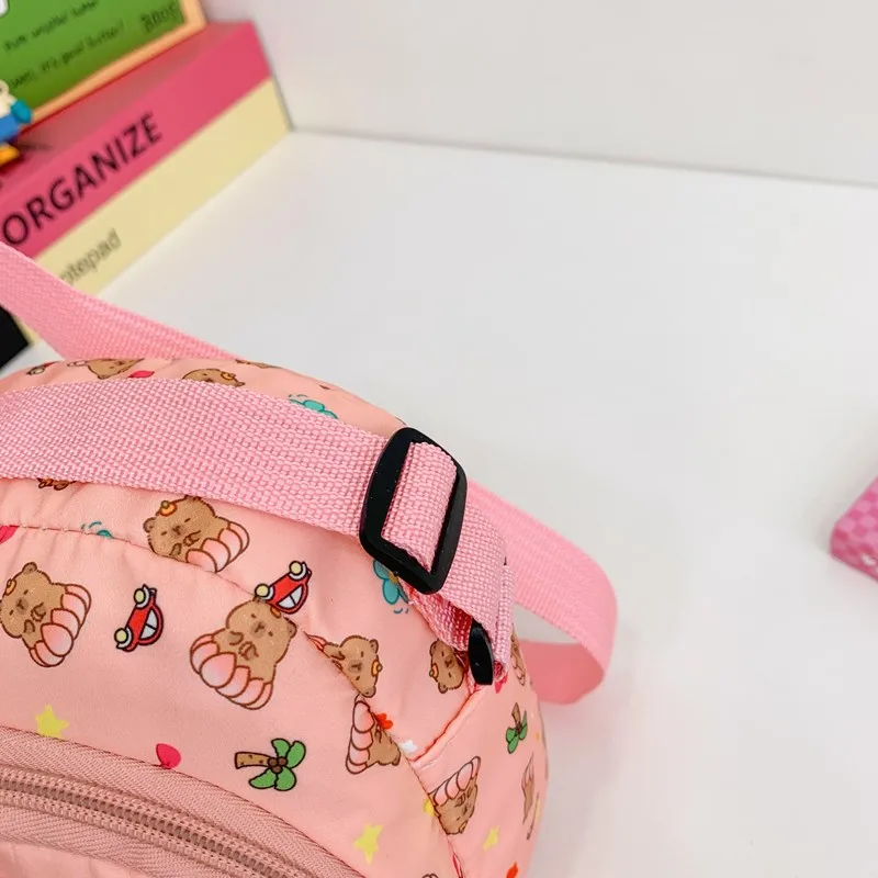 Kid'S Nylon Cartoon Capybara Cute Square Zipper Crossbody Bag display picture 68