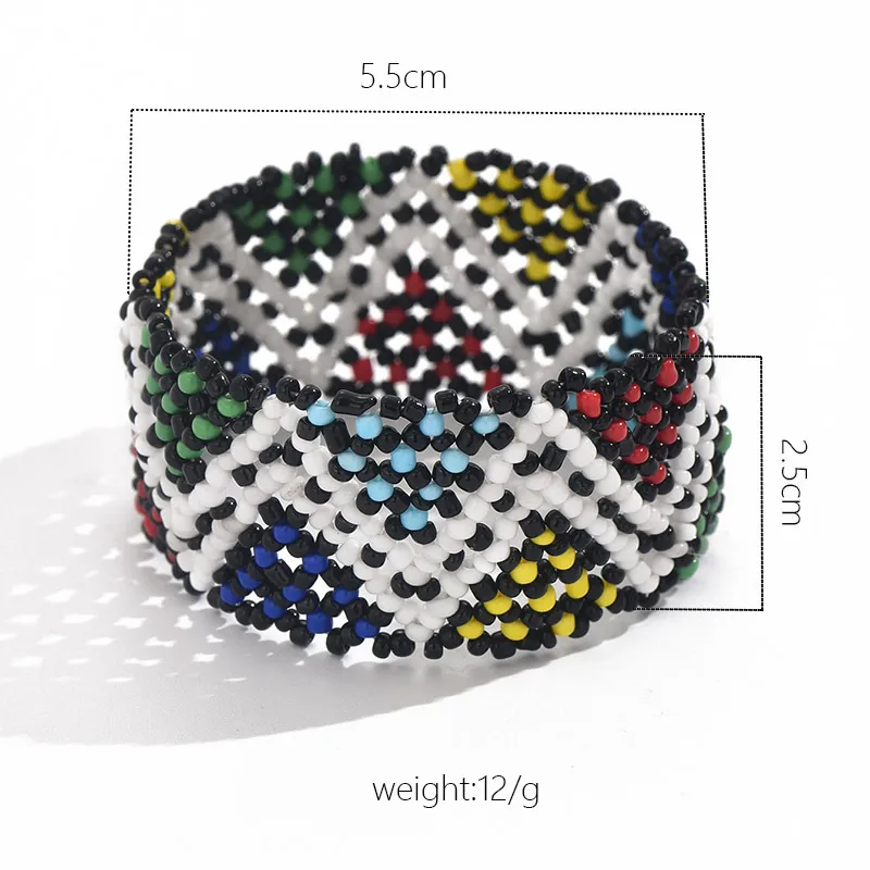 Vacation Classic Style Geometric Glass Glass Round Women's Bracelets display picture 2