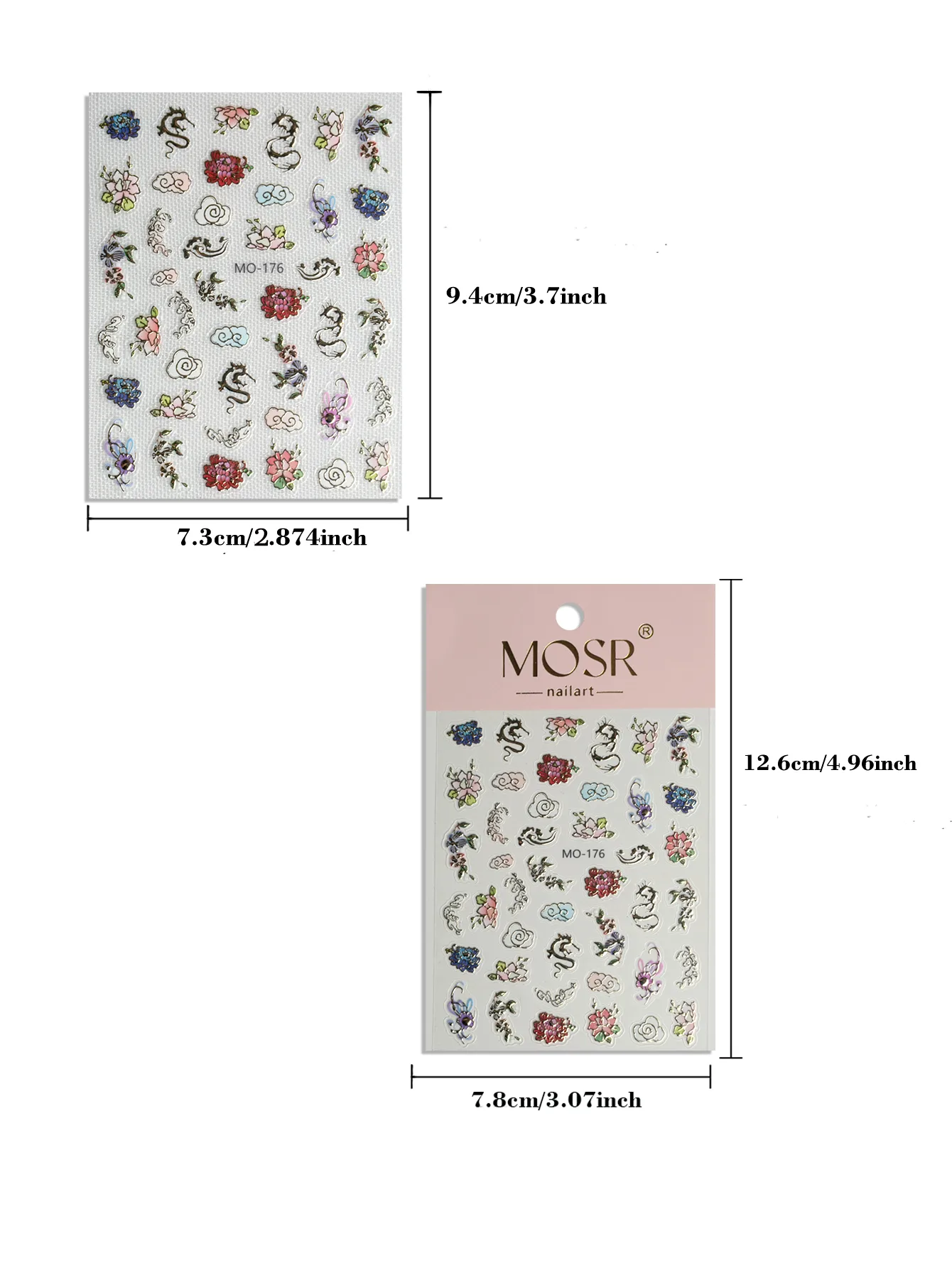IG Style Shiny Flower Nail Stickers Nail Decoration Accessories display picture 8