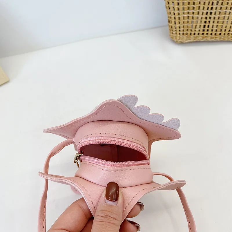 Kid'S Pu Leather Cartoon Cute Pentagram Zipper Crossbody Bag display picture 6