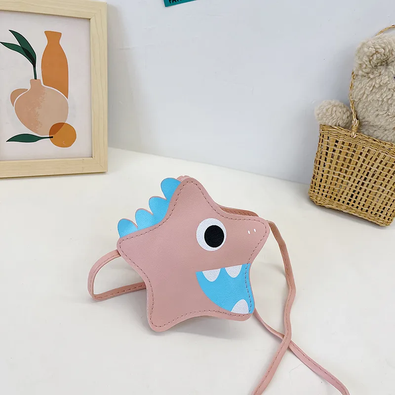 Kid'S Pu Leather Cartoon Cute Pentagram Zipper Crossbody Bag display picture 16