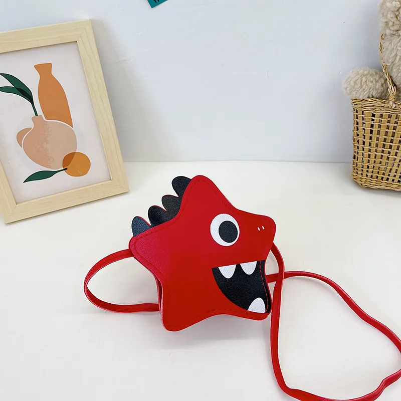 Kid'S Pu Leather Cartoon Cute Pentagram Zipper Crossbody Bag display picture 17