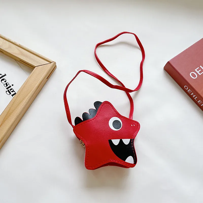 Kid'S Pu Leather Cartoon Cute Pentagram Zipper Crossbody Bag display picture 27