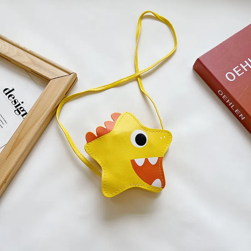 Kid'S Pu Leather Cartoon Cute Pentagram Zipper Crossbody Bag display picture 32