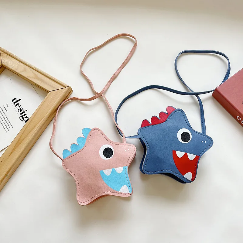 Kid'S Pu Leather Cartoon Cute Pentagram Zipper Crossbody Bag display picture 35