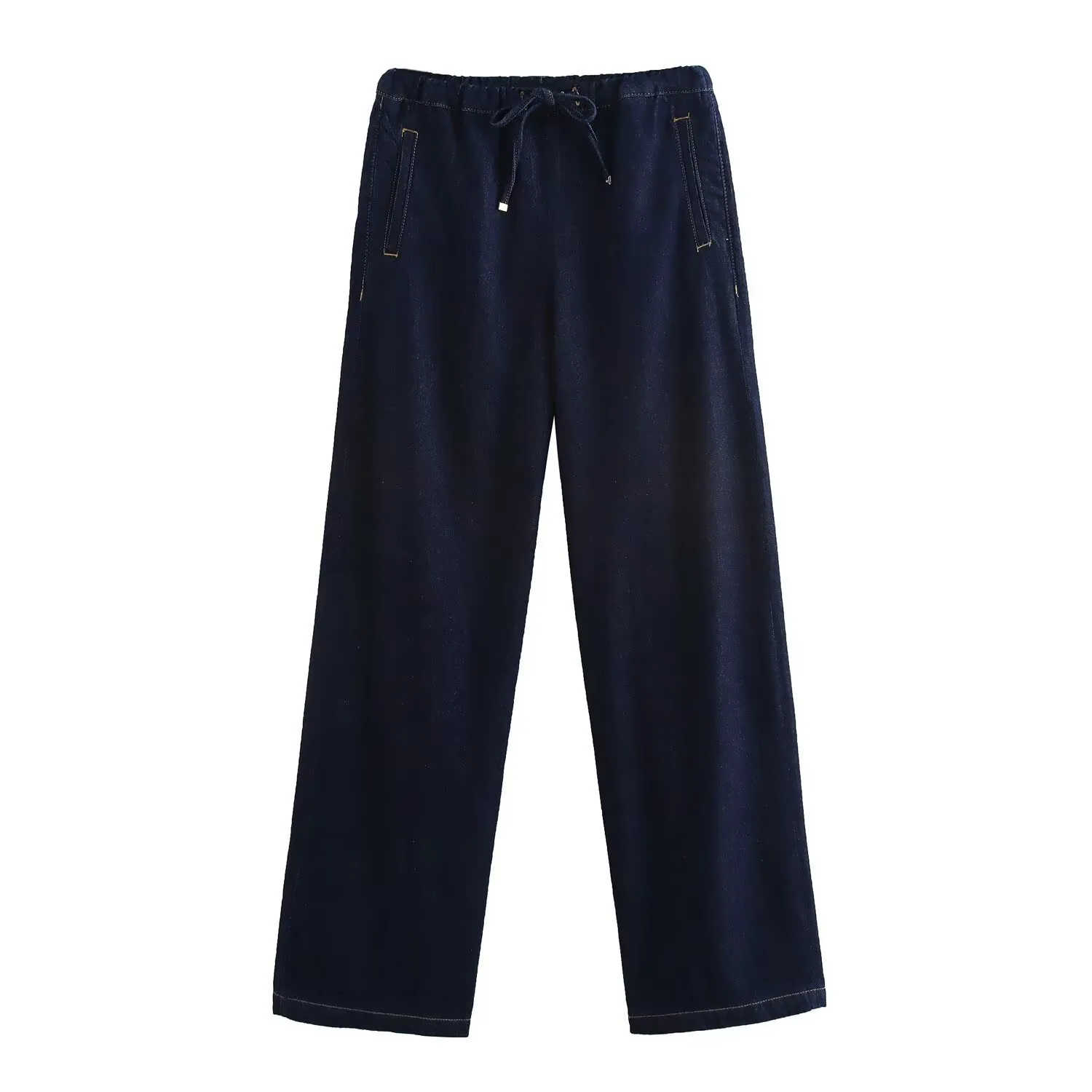 Holiday Daily Selfie Women's Streetwear Solid Color Cotton Polyester Denim Pant Co-ord Set Shorts Sets display picture 6