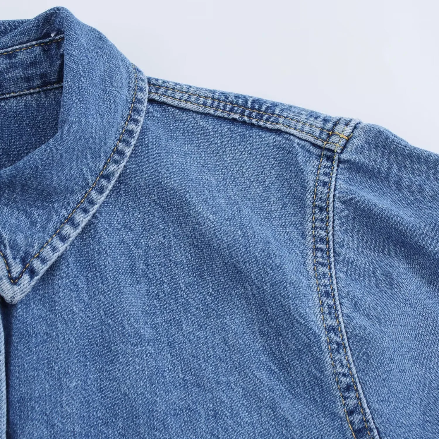 Holiday Daily Selfie Women's Streetwear Solid Color Cotton Polyester Denim Pant Co-ord Set Shorts Sets display picture 11