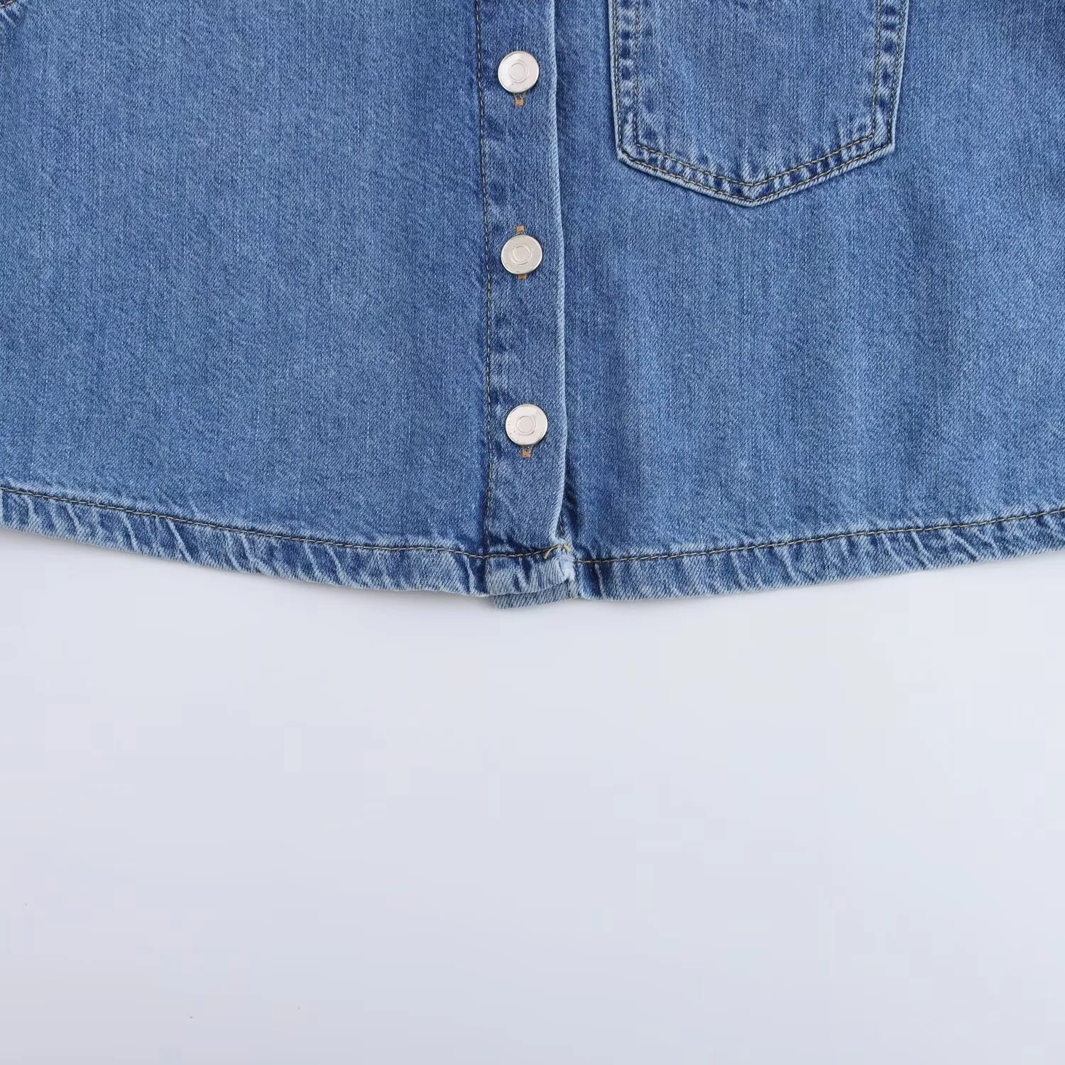 Holiday Daily Selfie Women's Streetwear Solid Color Cotton Polyester Denim Pant Co-ord Set Shorts Sets display picture 14