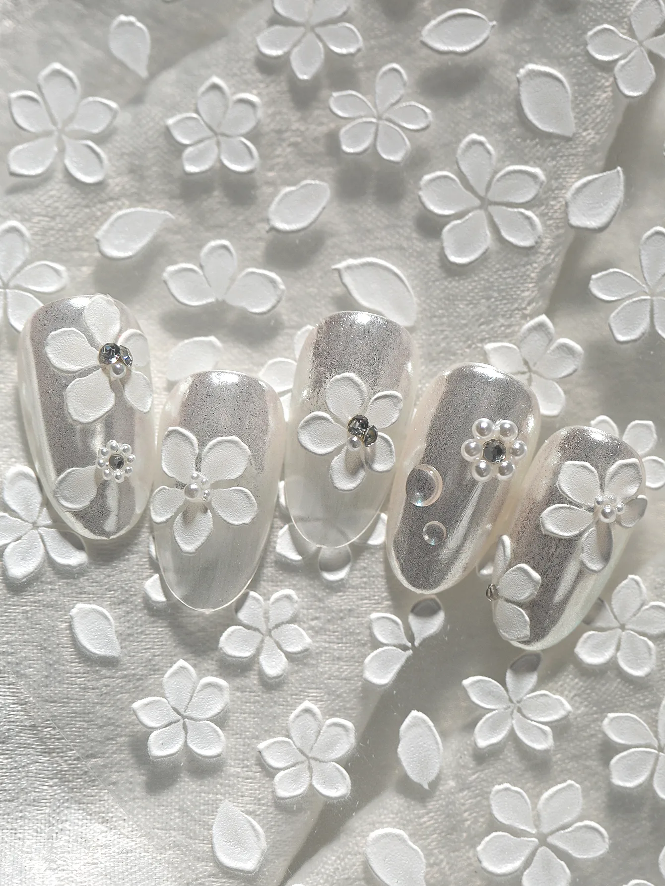 IG Style Cartoon Style Cute Flower Nail Stickers Nail Decoration Accessories display picture 2
