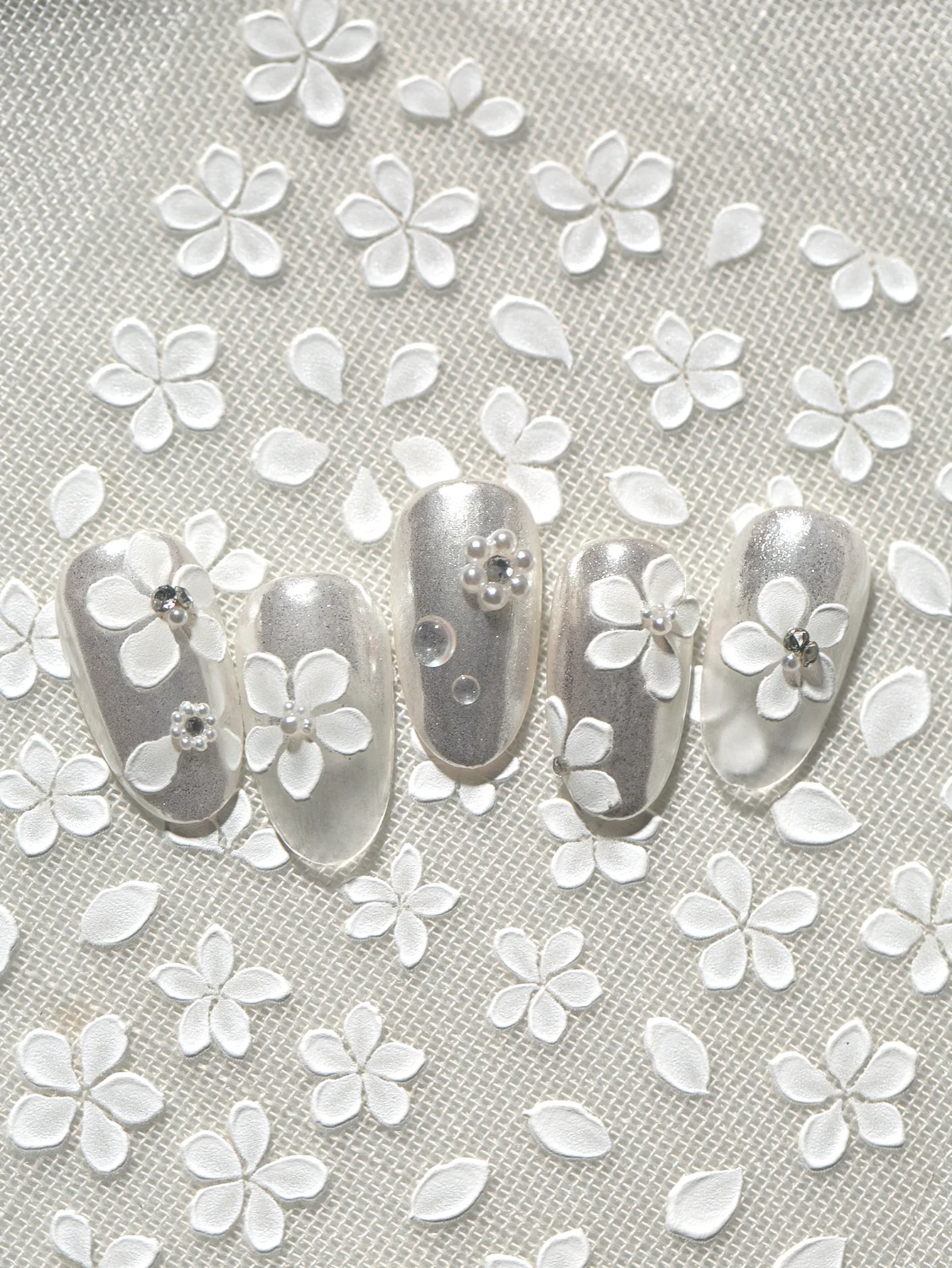 IG Style Cartoon Style Cute Flower Nail Stickers Nail Decoration Accessories display picture 5